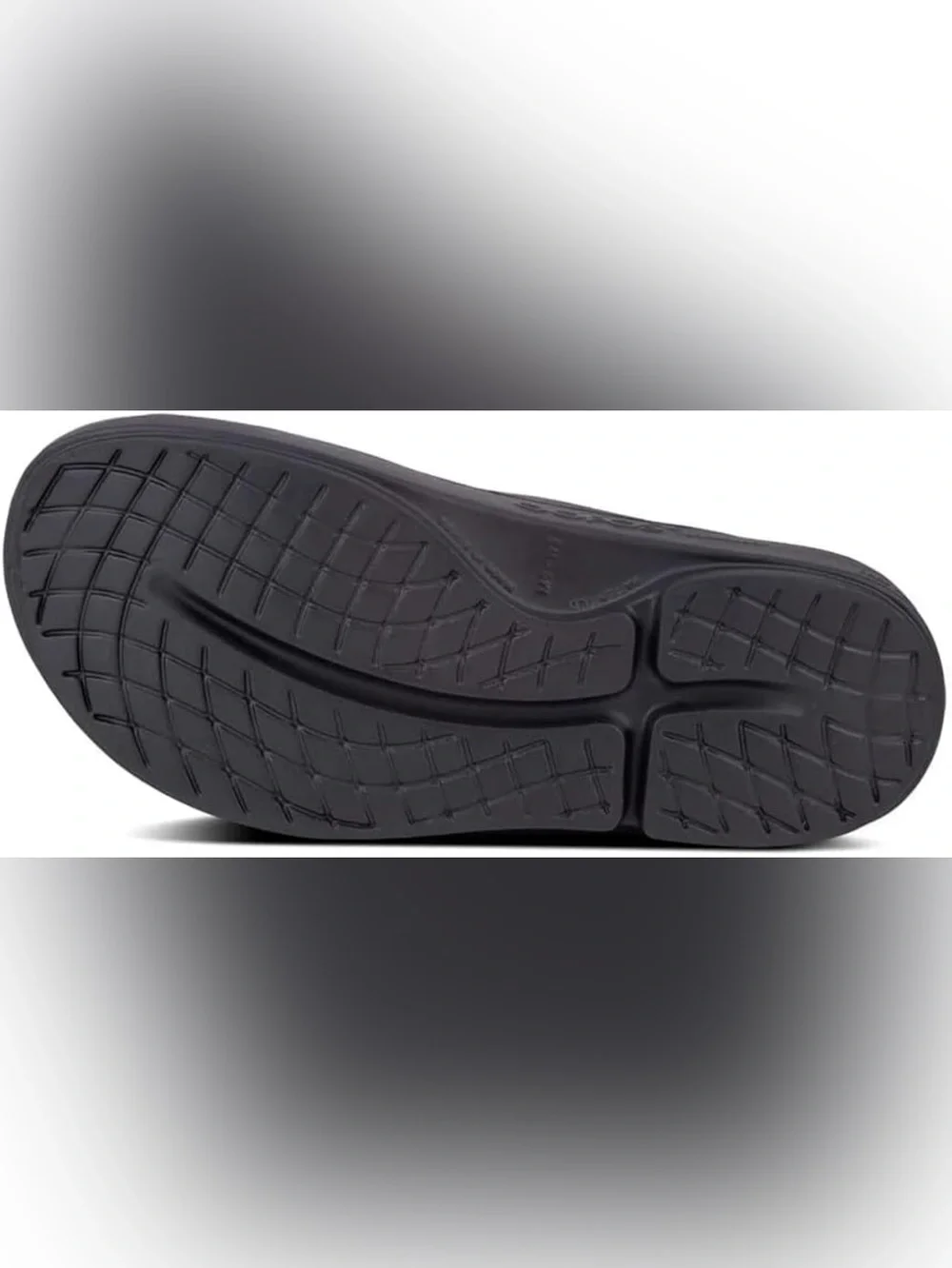 OOFOS Men's Black Slide Sandal with Open Toe size 11